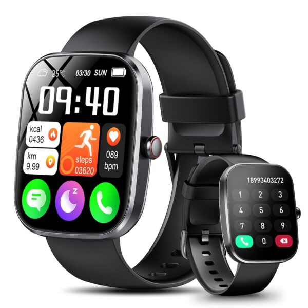 Smart Watch(Answer/Make Calls), 1.91" Smartwatch for Men Women DIY Dial Built-in, Fitness Tracker with Heart Rate Sleep Monitor, 112+ Sports Modes, IP68 Waterproof Activity...